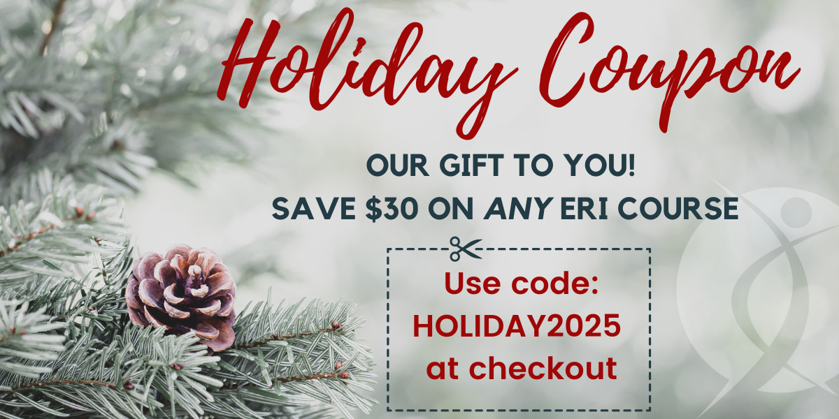 Holiday coupon code with ERI save discount CEU courses